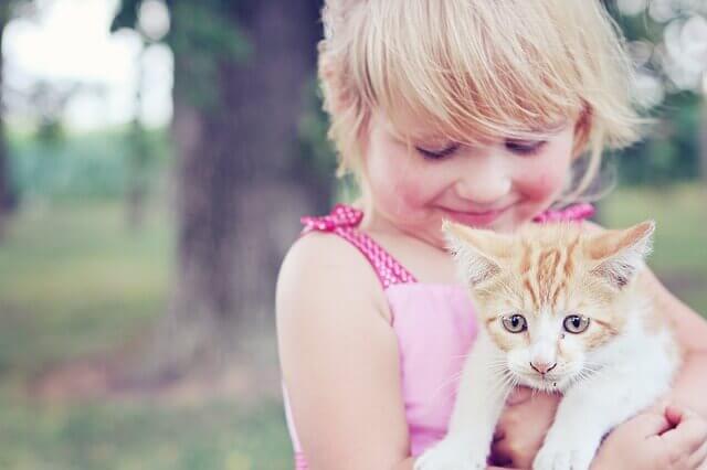 Benefícios de ter um gato para crianças