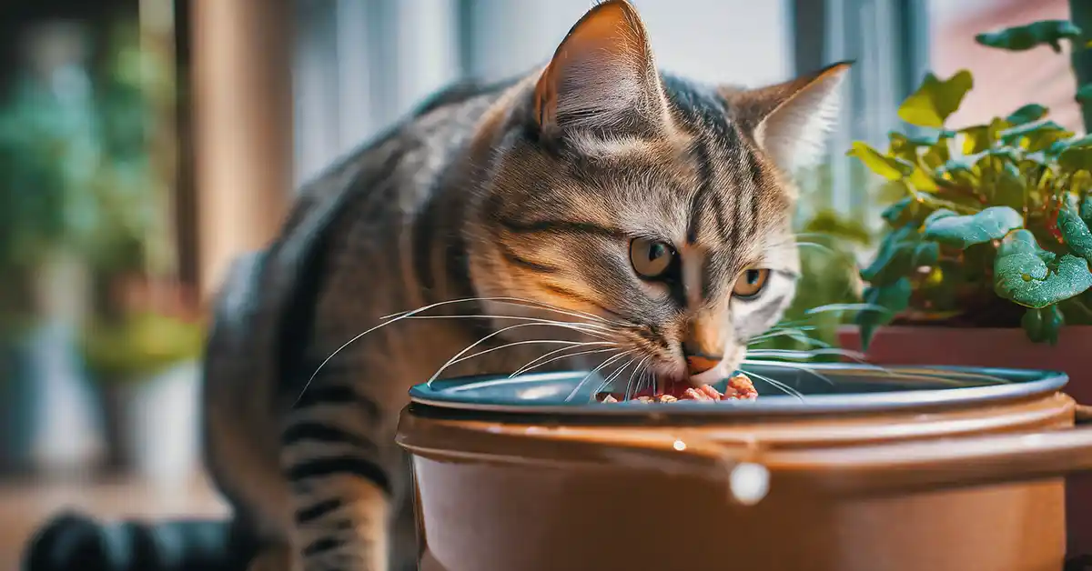Como saber se meu gato está comendo bem?